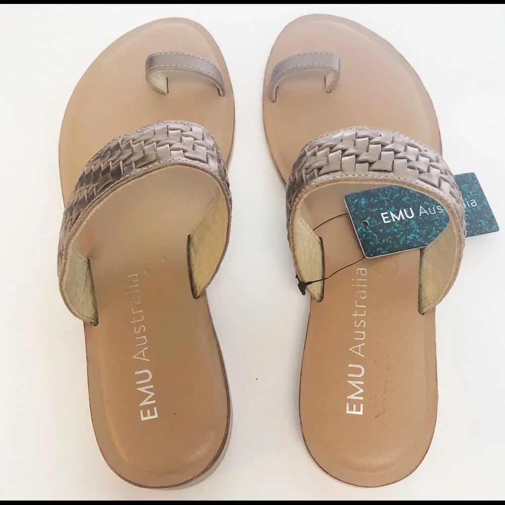 EMU Australia Ever Natural bronze leather‎ sandals